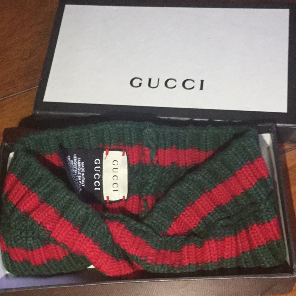 Gucci Red/Green Knit Headband